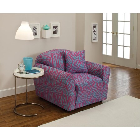 Madison Industries Madison  Stretch Jersey Chair Slipcover, Zebra MA335301